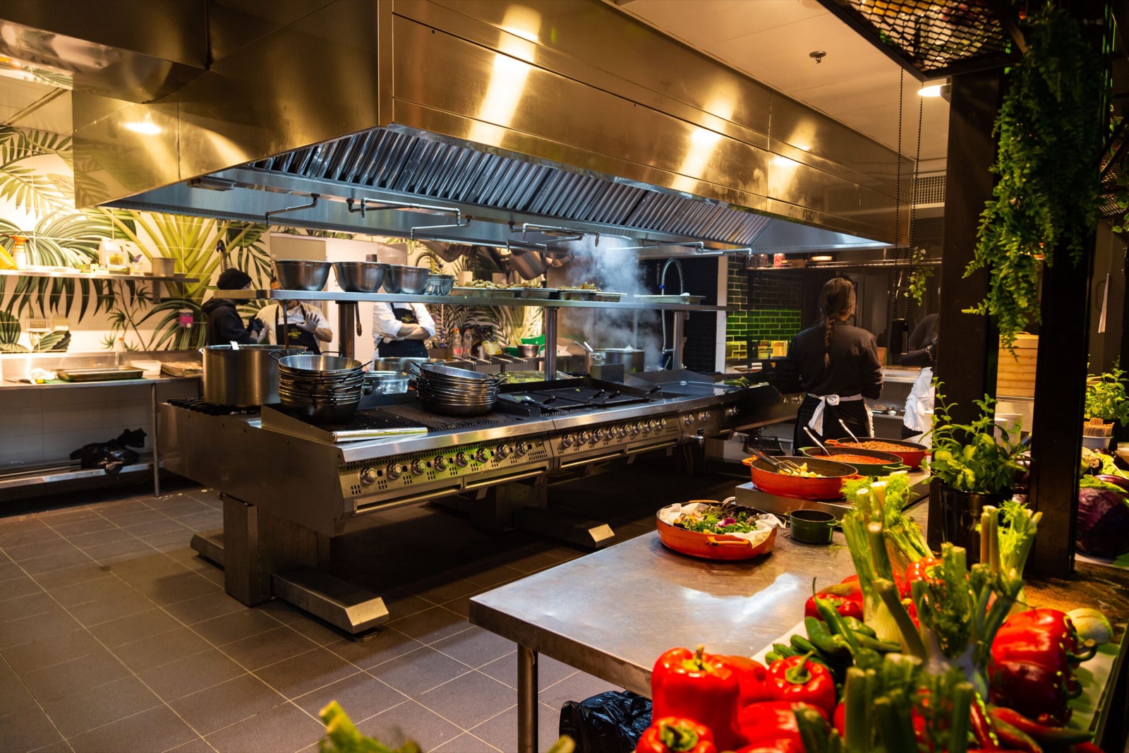 Moderne Restaurantküche